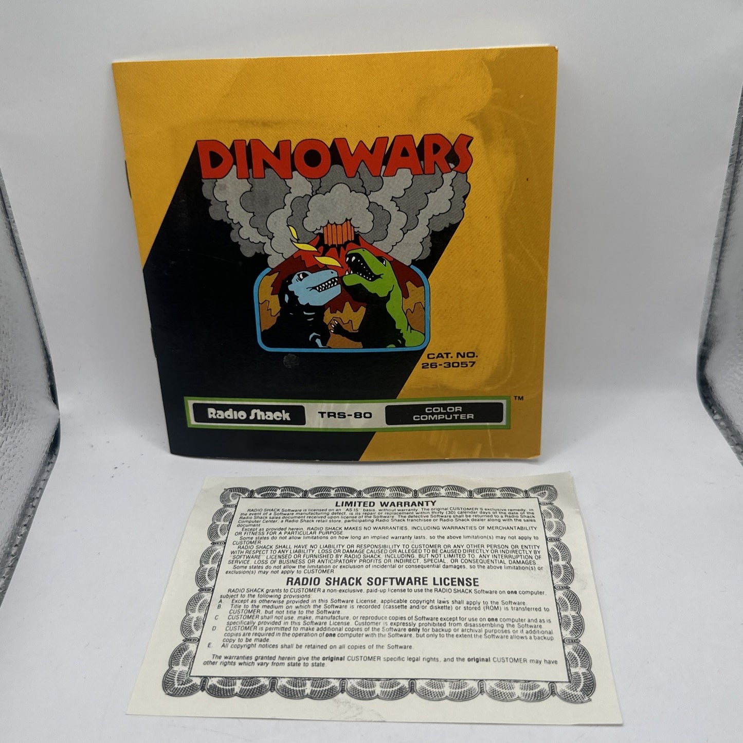 Dino Wars • Tandy TRS-80 Game In Box + Manual (1980) Radio Shack Complete Boxed