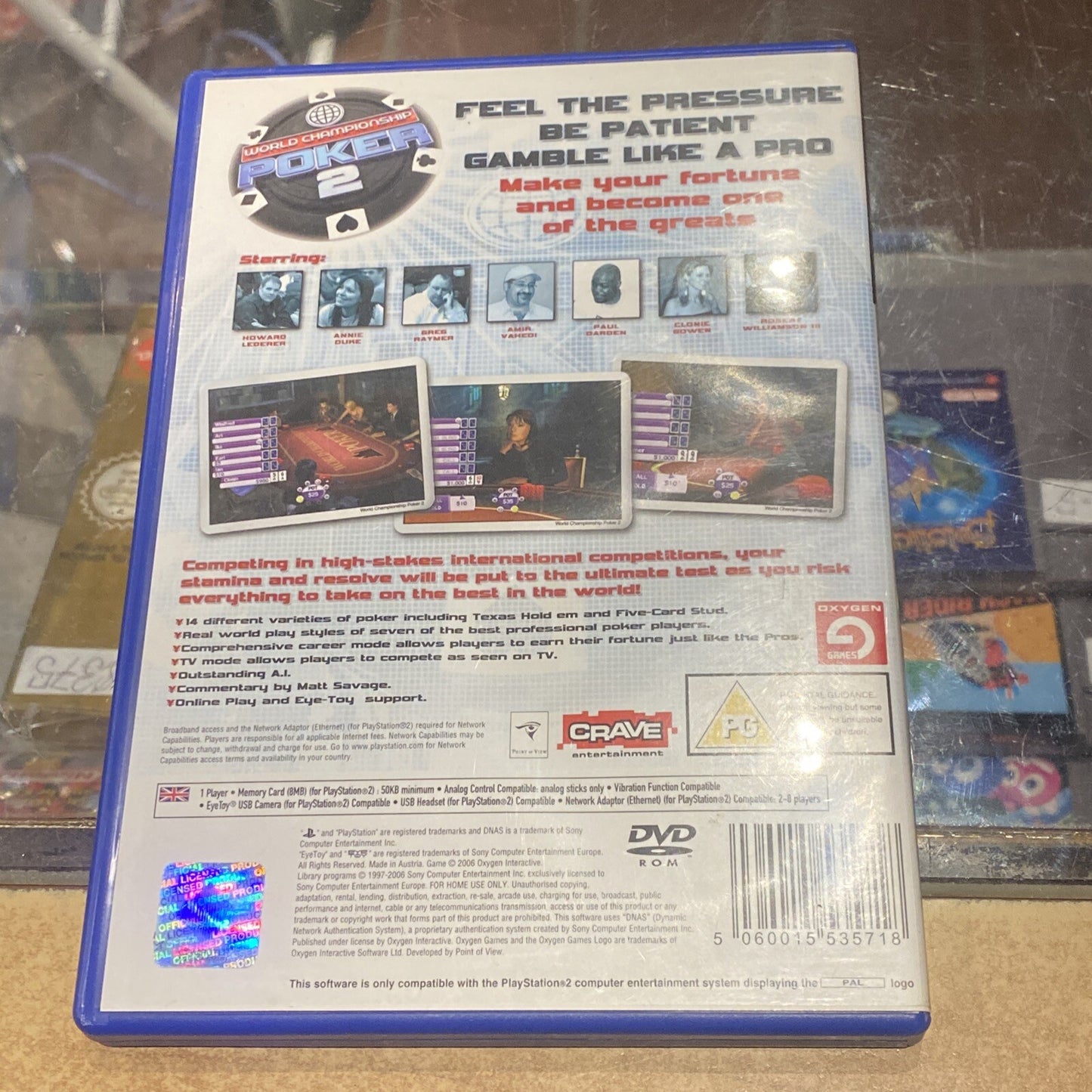 World Championship Poker 2 PS2 Game PAL (2006) PlayStation 2 Gambling Games