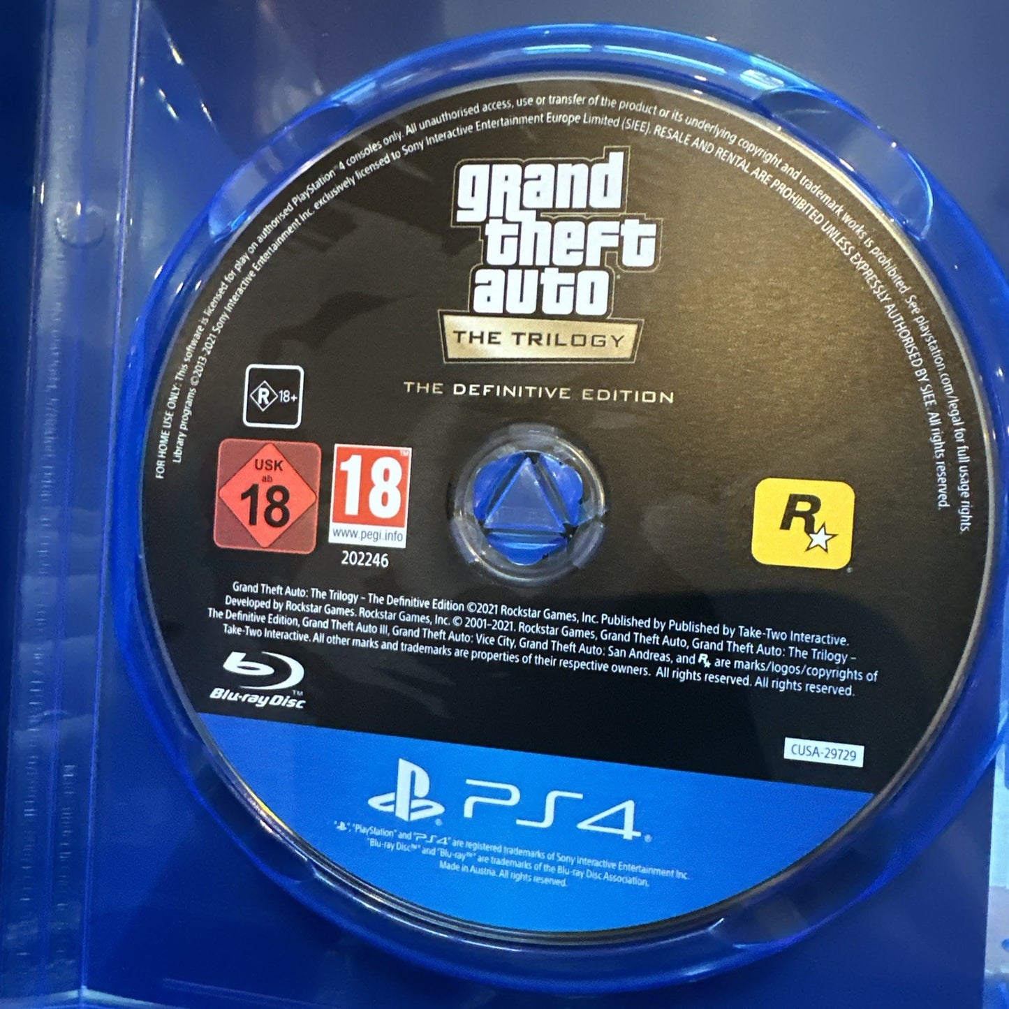 Grand Theft Auto The Trilogy The Definitive Edition • PlayStation 4 PS4 Game GTA