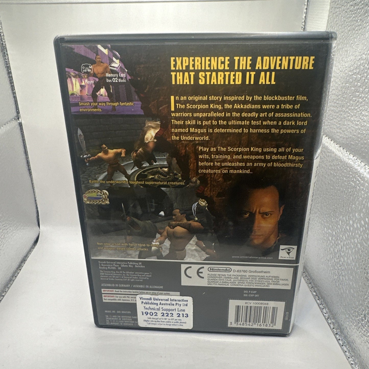 The Scorpion King: Rise of The Akkadian • Nintendo GameCube + Manual (2002) PAL