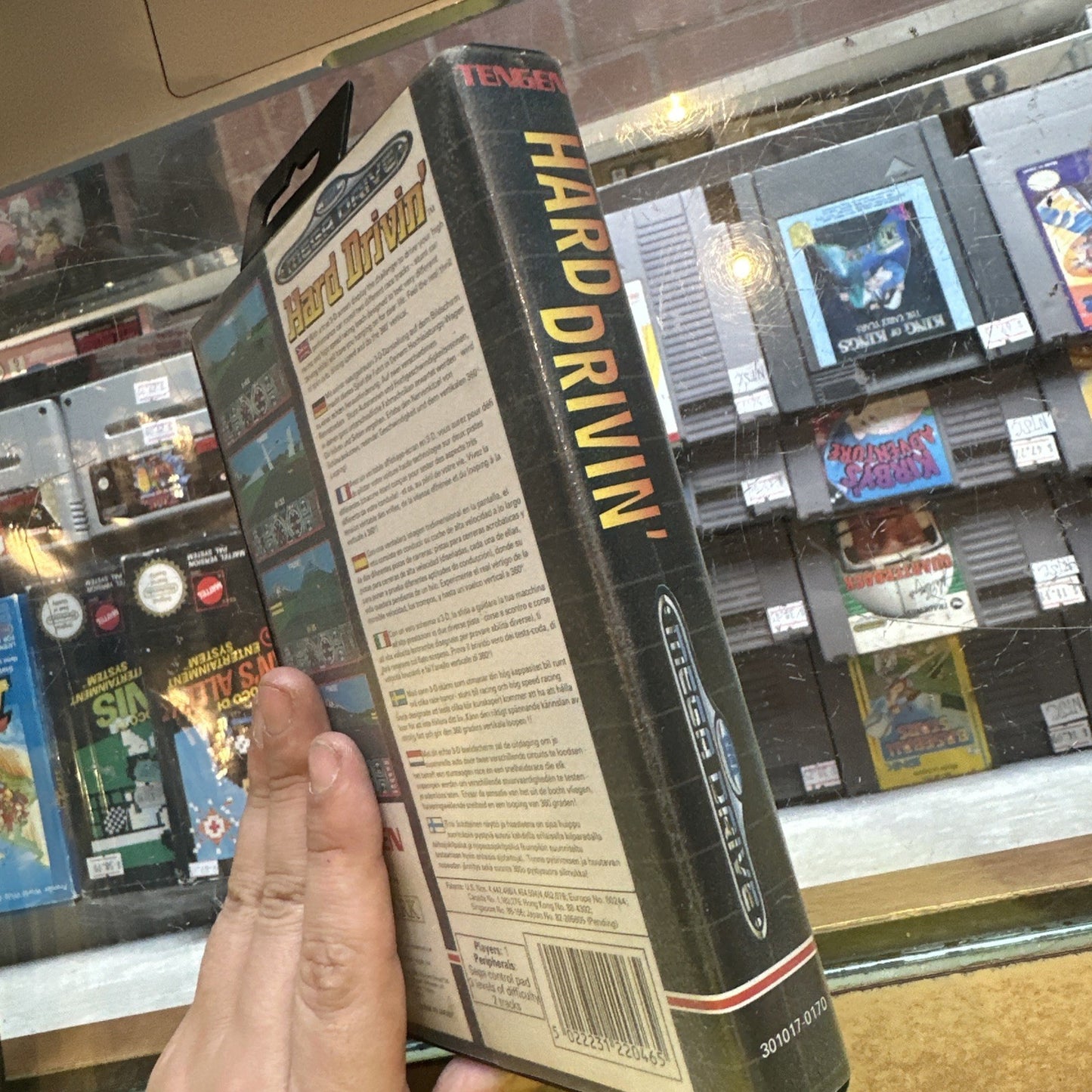 Hard Drivin' • SEGA Mega Drive Game + Manual (1991) Complete CIB • Car Racing