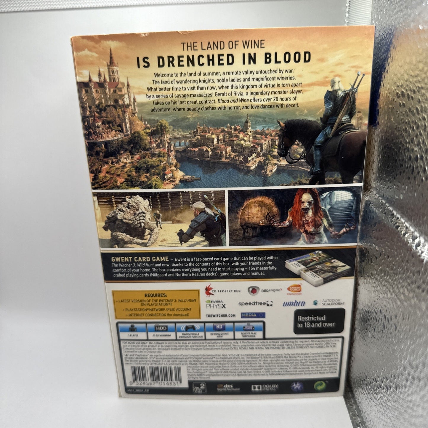 The Witcher 3: Wild Hunt Blood And Wine Expansion Pack PS4 (No Code, Gwent Only)