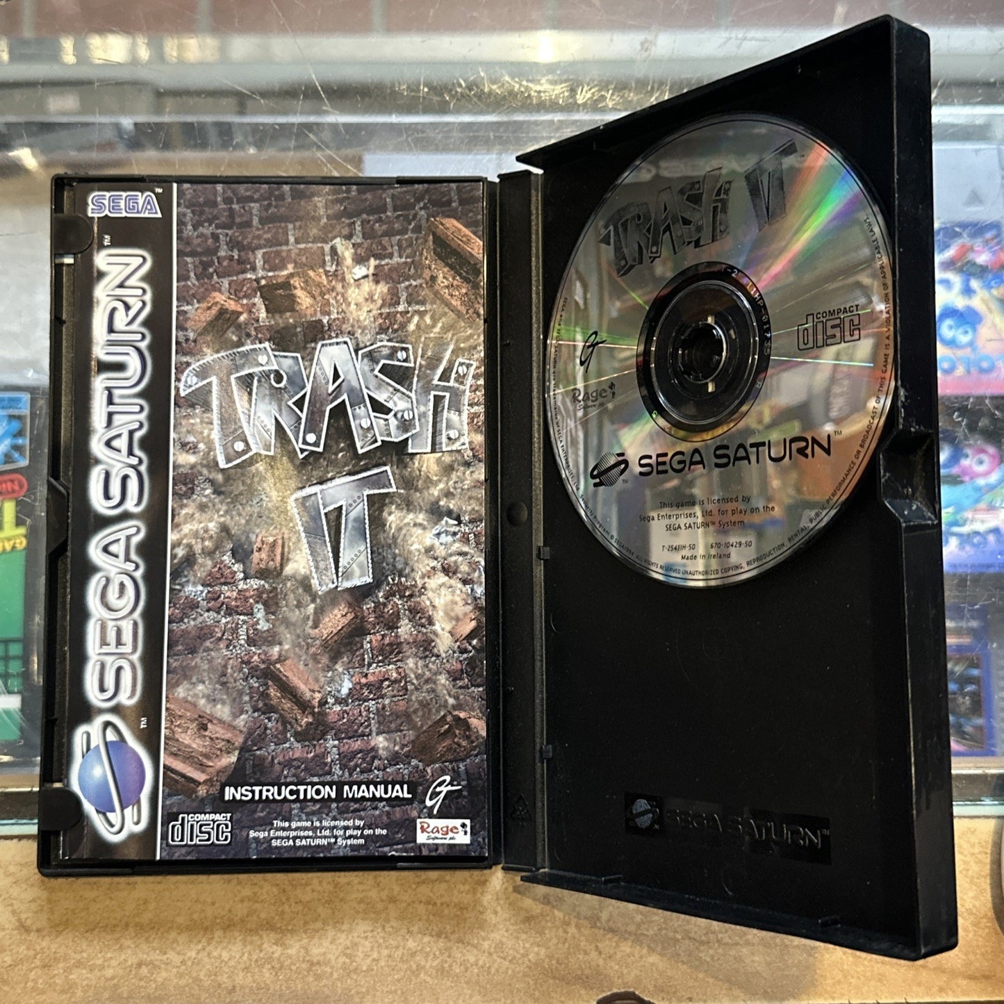 Trash It • Sega Saturn Game + Manual (1997) PAL • Complete CIB