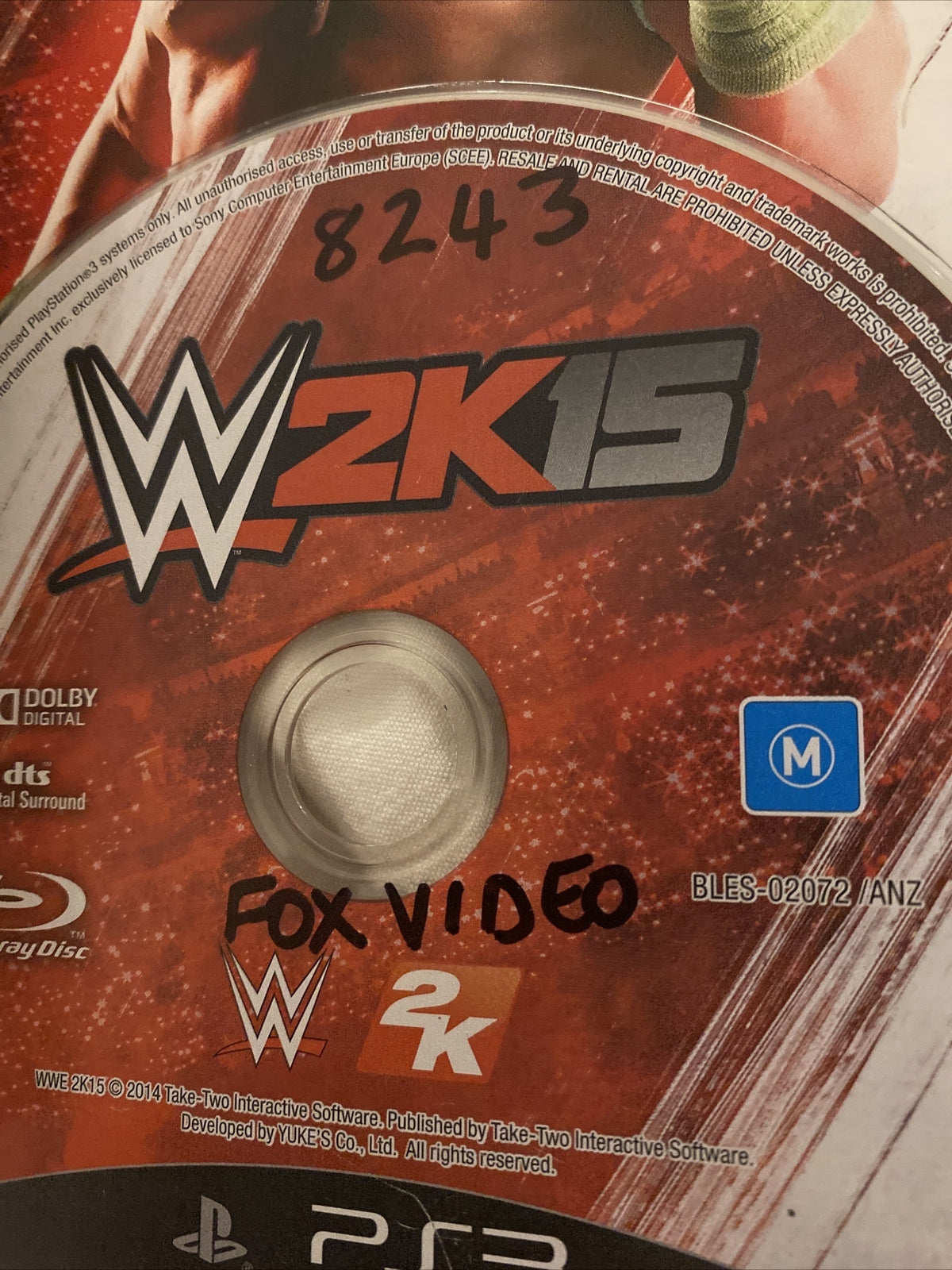 WWE 2K15 PS3 Game PlayStation 3 Game AUS PAL *FREE SHIPPING* Wrestling PS3 Games