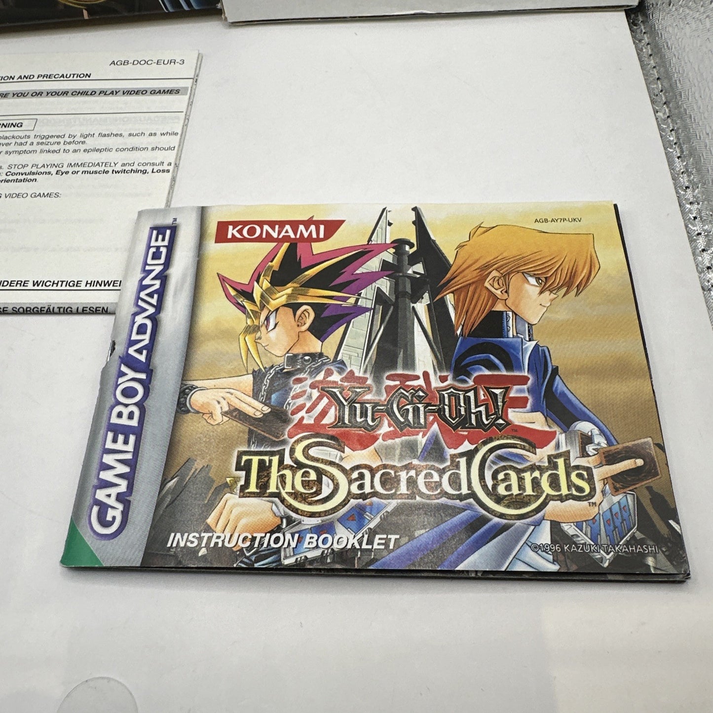 Yu-Gi-Oh The Sacred Cards • Nintendo Gameboy Advance GBA + Box + Manual • Boxed