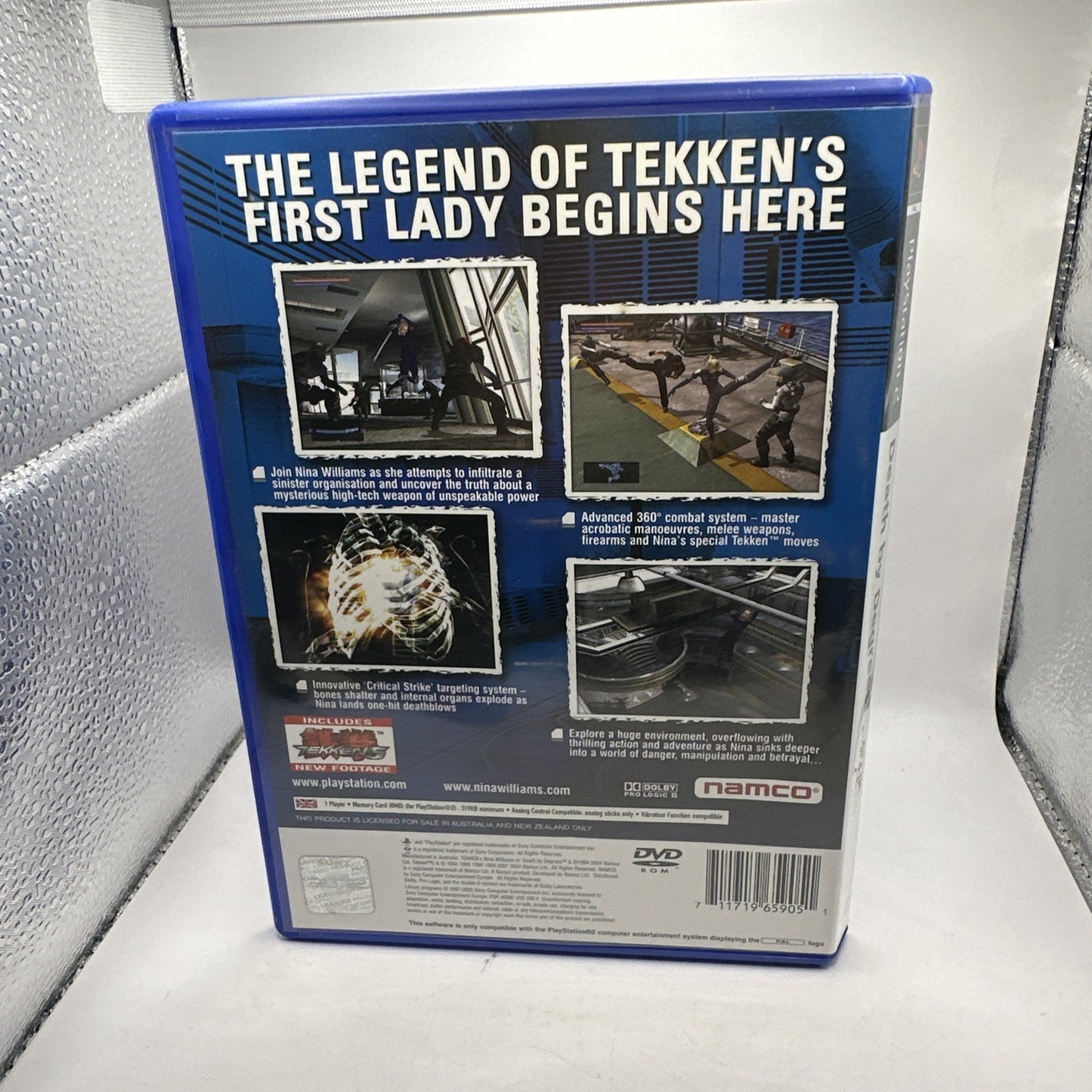 Death By Degrees • PlayStation 2 PS2 + Manual (2004) PAL AUS Complete CIB Tekken