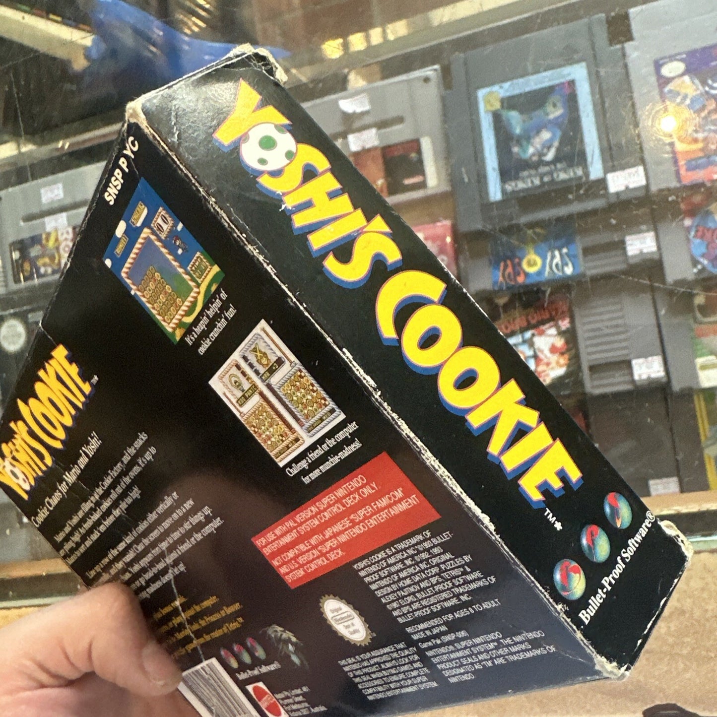 Yoshi's Cookie • Super Nintendo SNES Game In Box (1992) PAL • Boxed