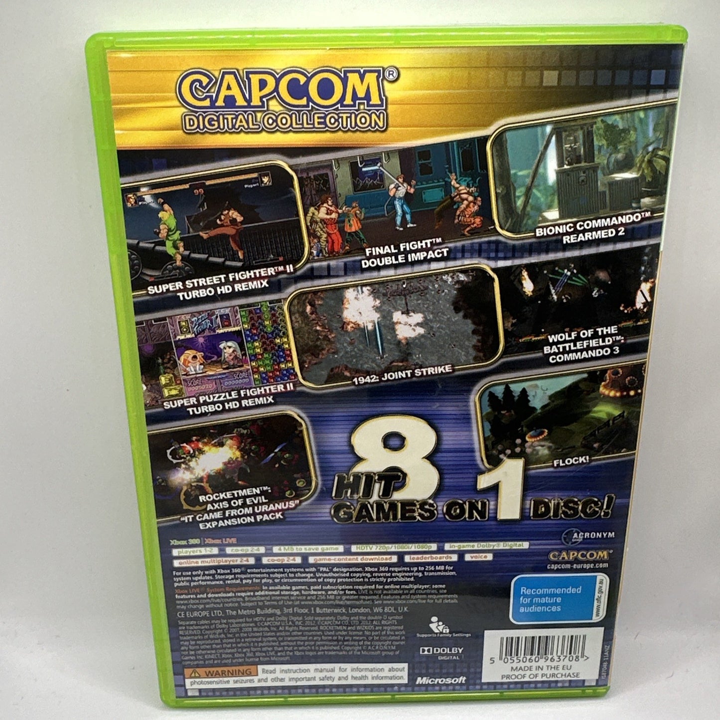 Capcom Digtal Collection • Xbox 360 Game + Manual (2012) AUS PAL • Complete CIB
