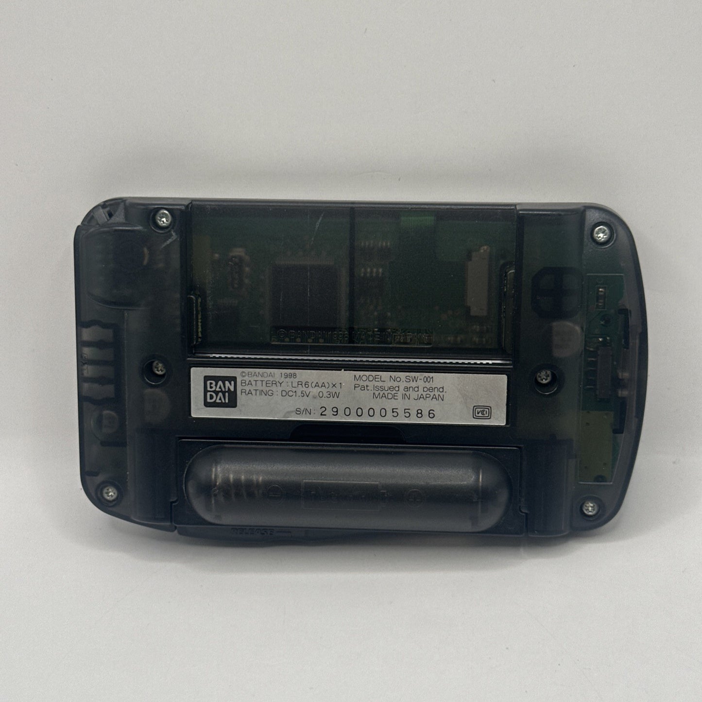 Bandai WonderSwan Console ‘Clear Skeleton Black’ • Aussie Seller Japanese Import