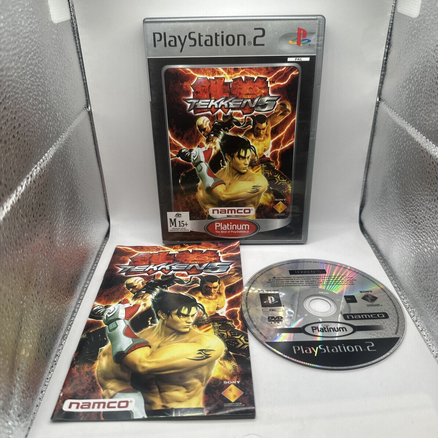 Tekken 5 • PS2 PlayStation 2 Game + Manual (2004) PAL AUS • Namco • Fighting