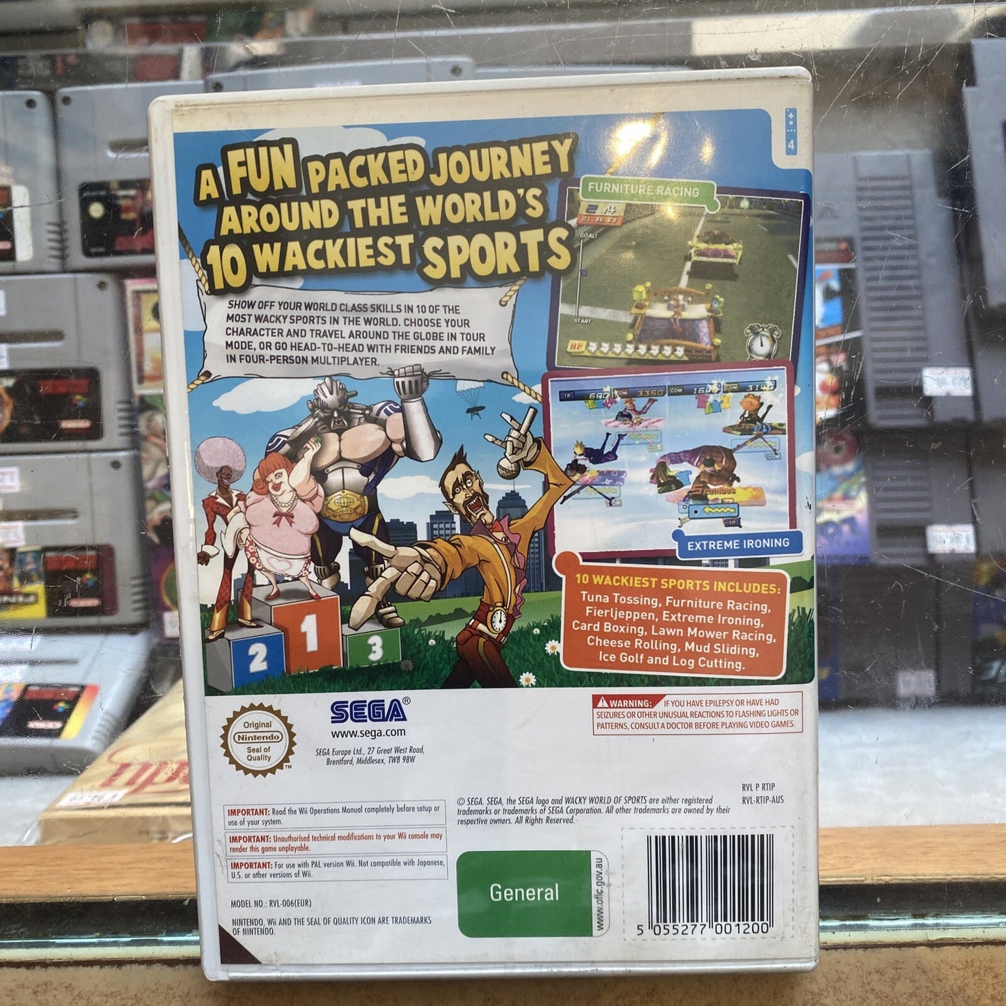 Wacky World Of Sports Nintendo Wii Game + Manual PAL AUS • SEGA