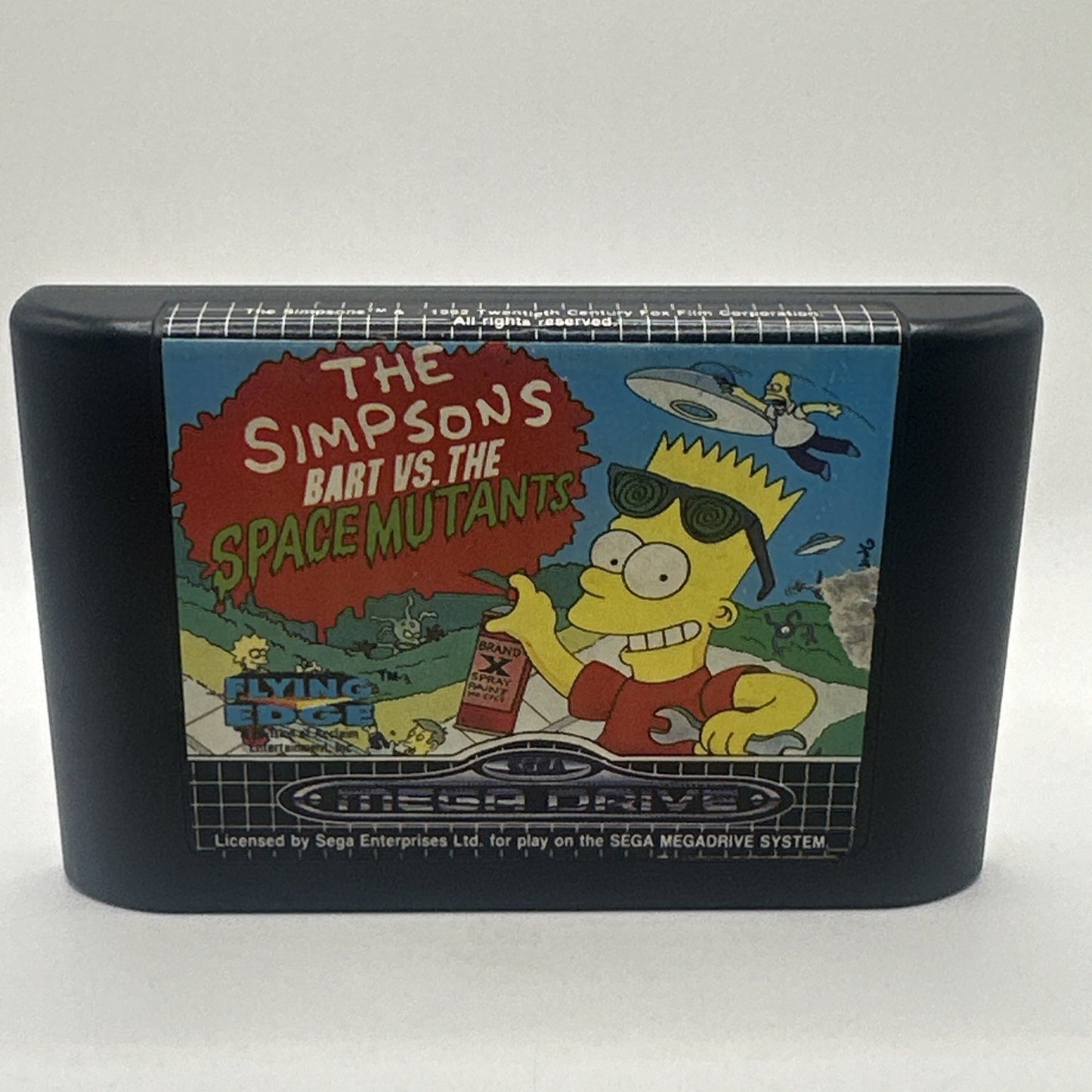 The Simpsons Bart VS The Space Mutants • Sega Mega Drive Game (1992) PAL Acclaim
