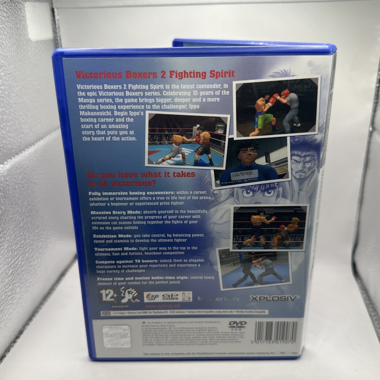 Victorious Boxers 2: Fighting Spirit • PlayStation 2 PS2 Game + Manual PAL 2005