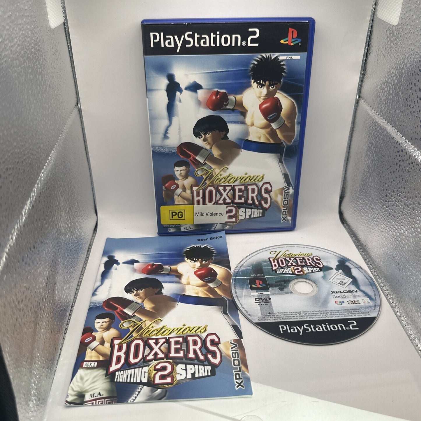 Victorious Boxers 2: Fighting Spirit • PlayStation 2 PS2 Game + Manual PAL 2005