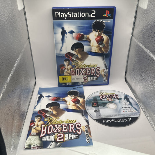 Victorious Boxers 2: Fighting Spirit • PlayStation 2 PS2 Game + Manual PAL 2005