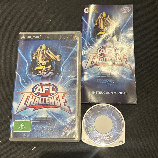 AFL Challenge • Sony PSP PlayStation Portable Game + Manual (2009) Aussie Rules