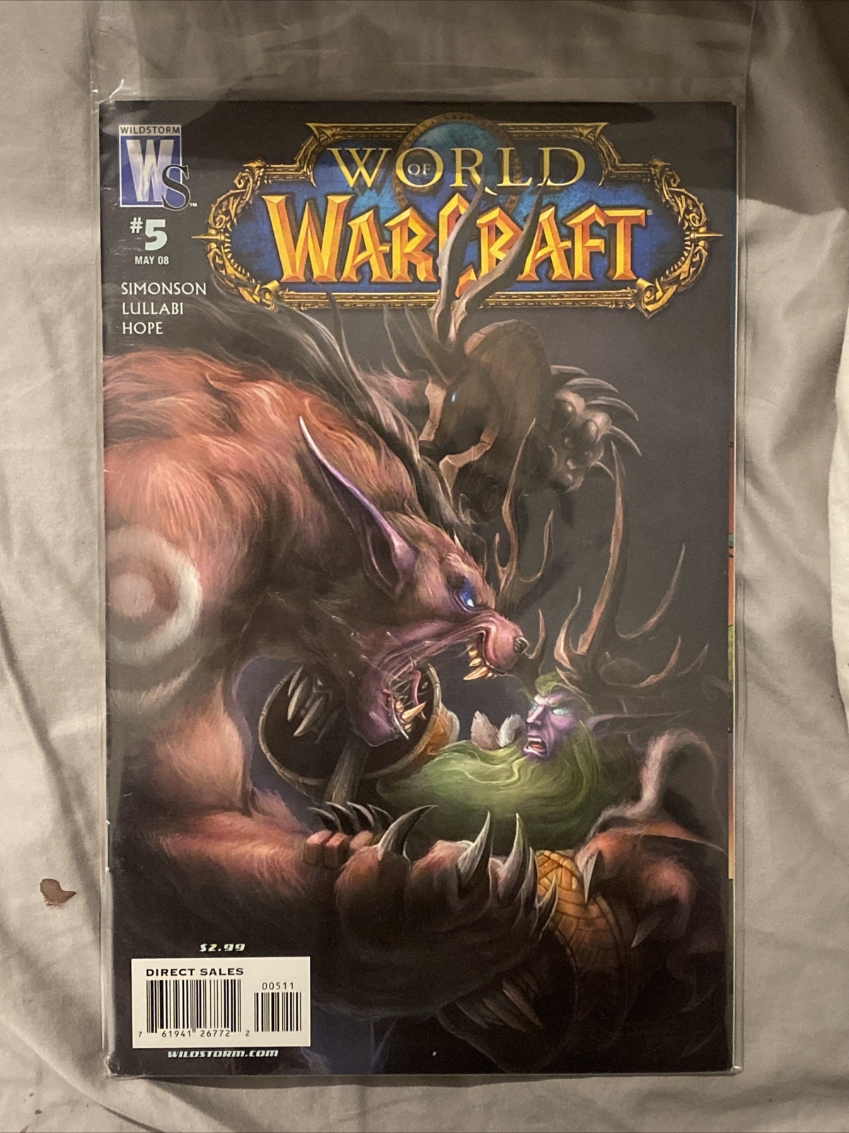 Wildstorm World Of Warcraft - Issue #5 May 08 - Bagged & Boarded
