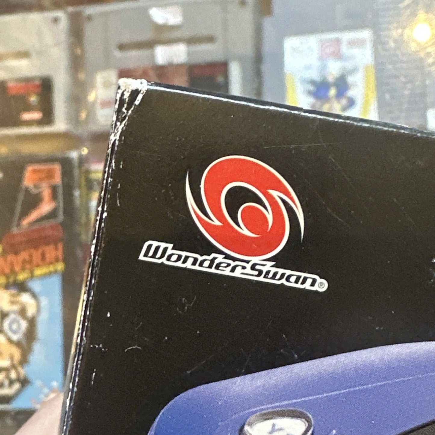 Bandai Wonder Swan Crystal Blue Violet Console Boxed + Manual • SwanCrystal