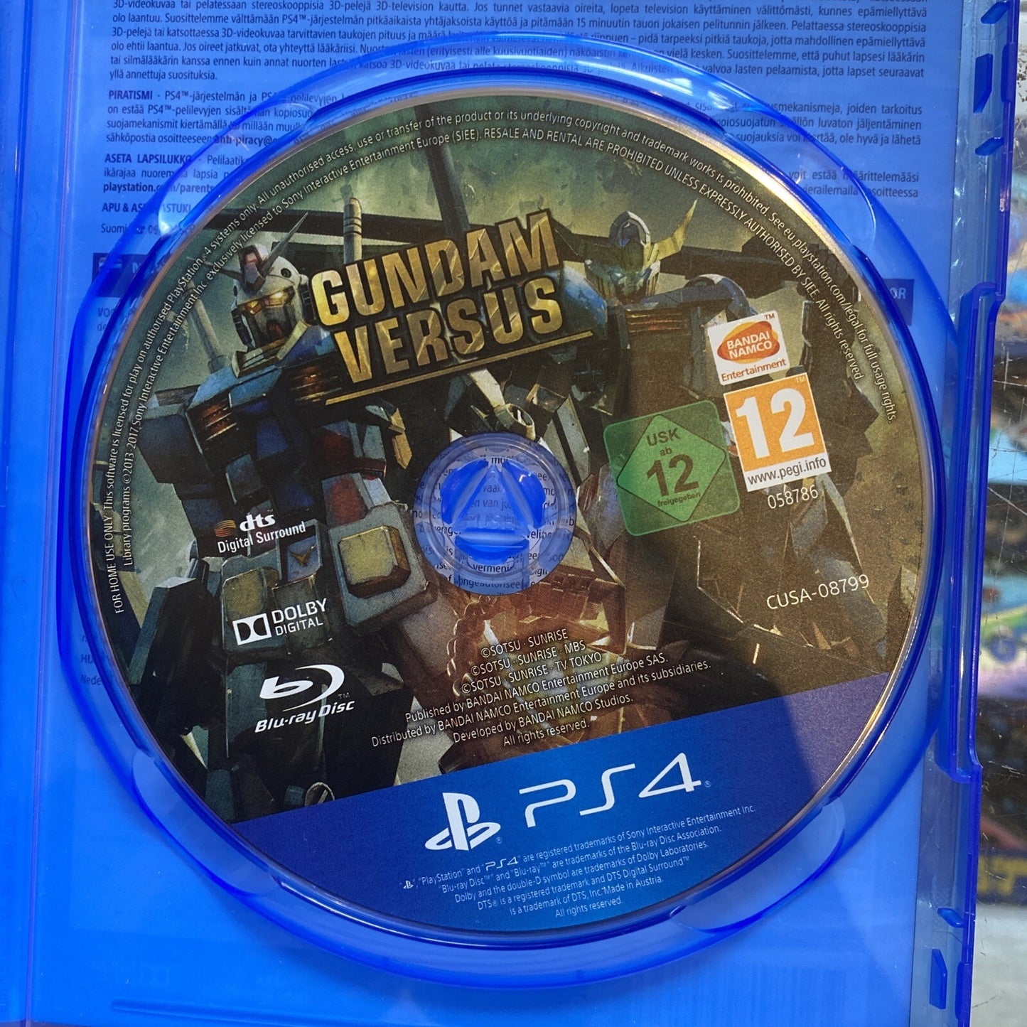 Gundam Versus Sony PlayStation 4 Game (2017) PS4 Fighting Games • Bandai Namco