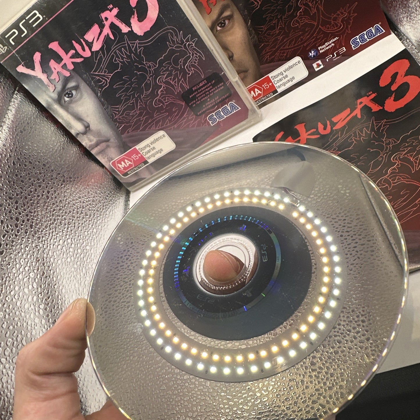 Yakuza 3 • Playstation 3 PS3 Game + Manual (2010) SEGA • Complete • Cover Damage