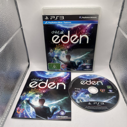 Child of Eden • PlayStation 3 PS3 Game + Manual (2011) AUS • Complete • Ubisoft