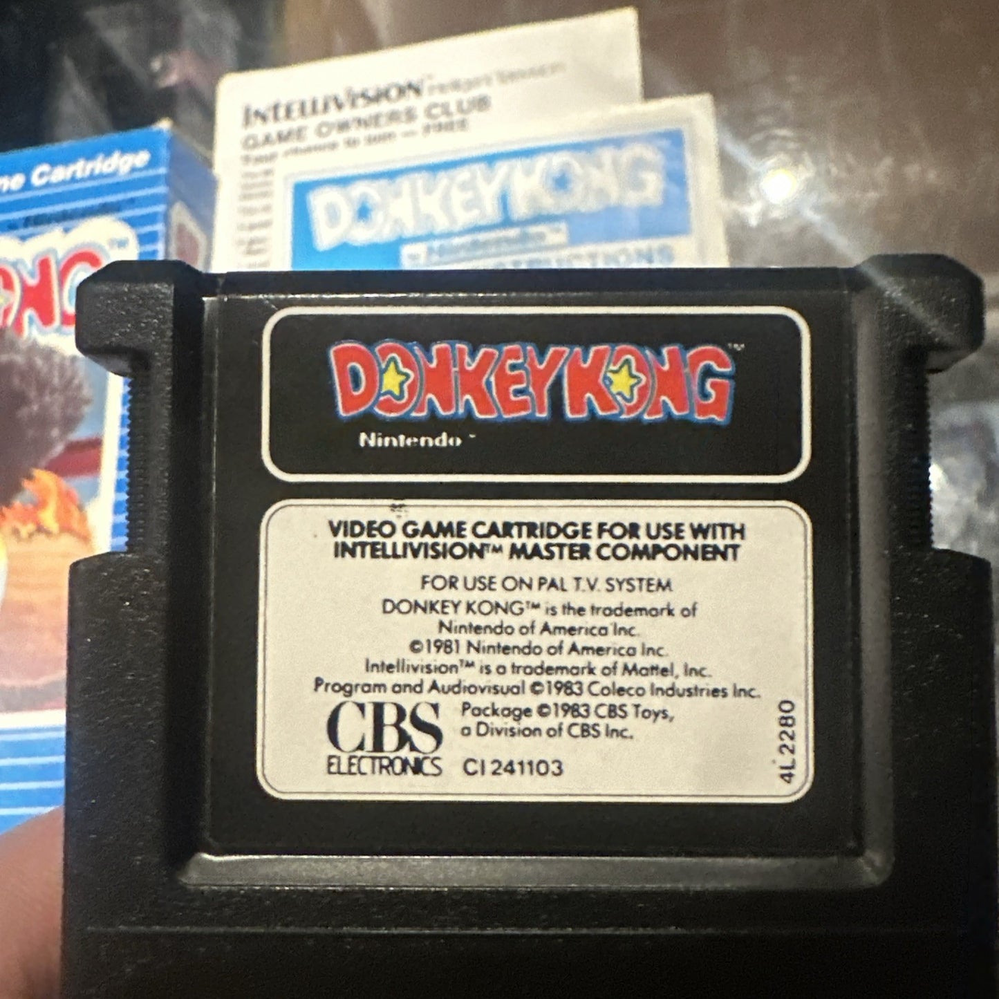 Donkey Kong • Intellivision Game In Box + Manual (1982) Boxed • CBS • Complete