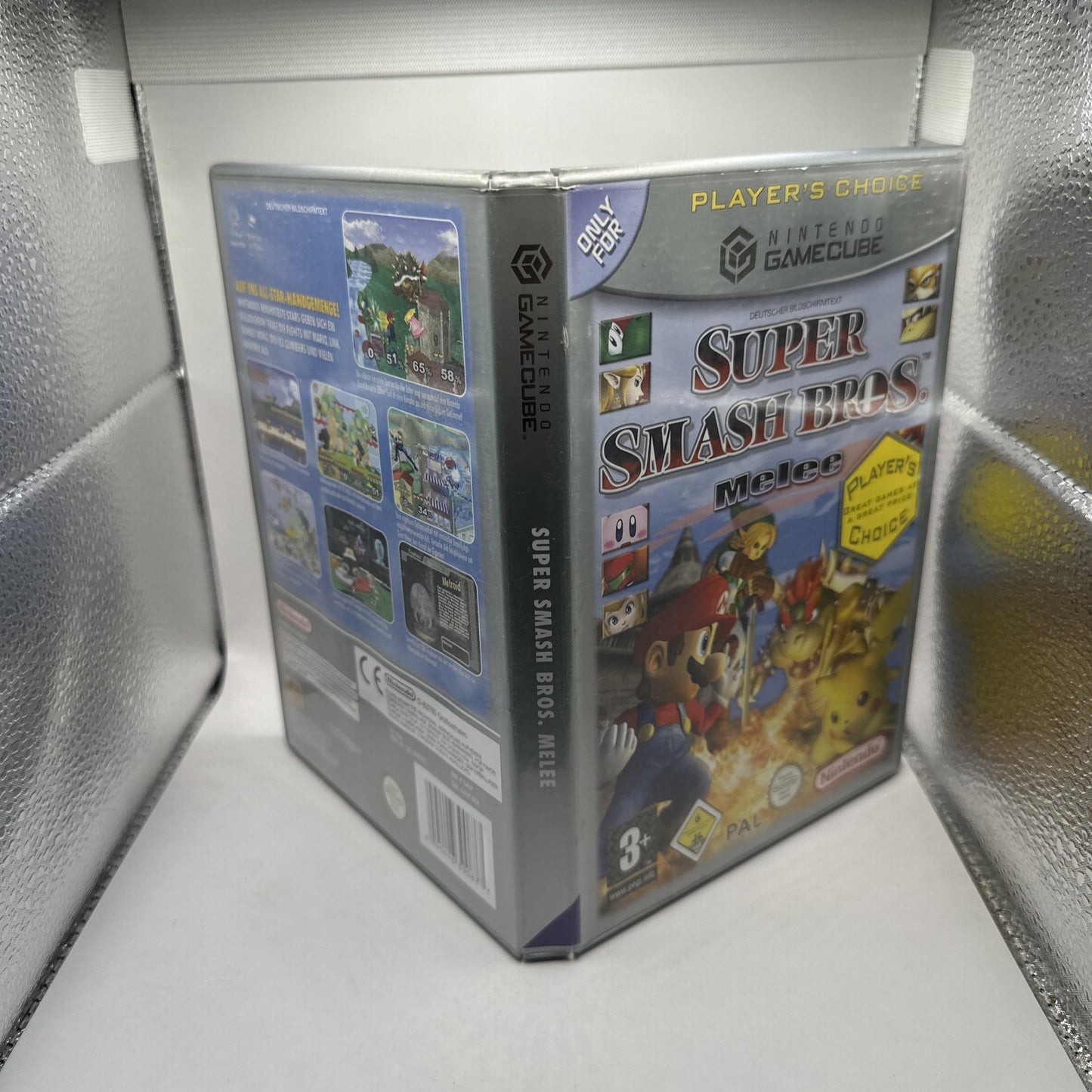 Super Smash Bros. Melee • Nintendo GameCube Game + Manual (2001) PAL • Fighting
