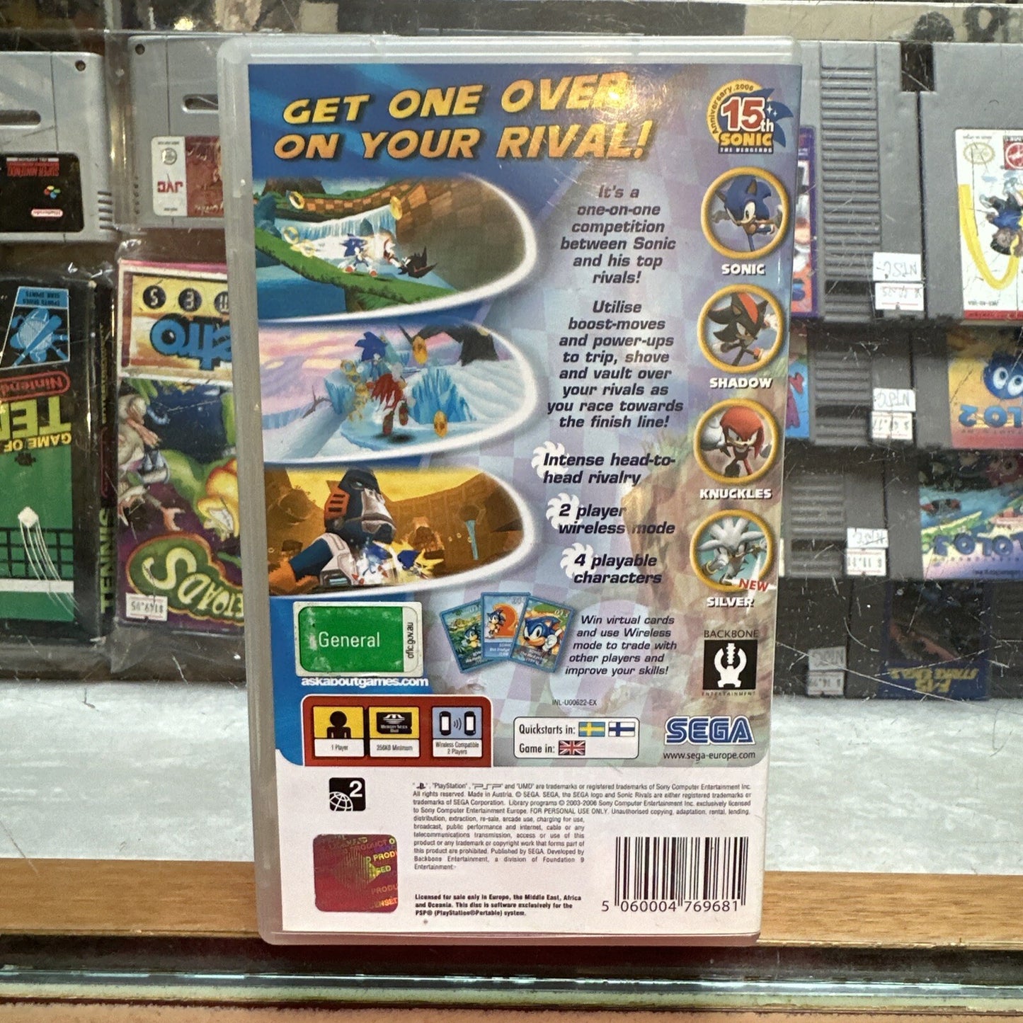 Sonic Rivals • Sony PSP Playstation Portable Game + Manual (2006) SEGA • CIB