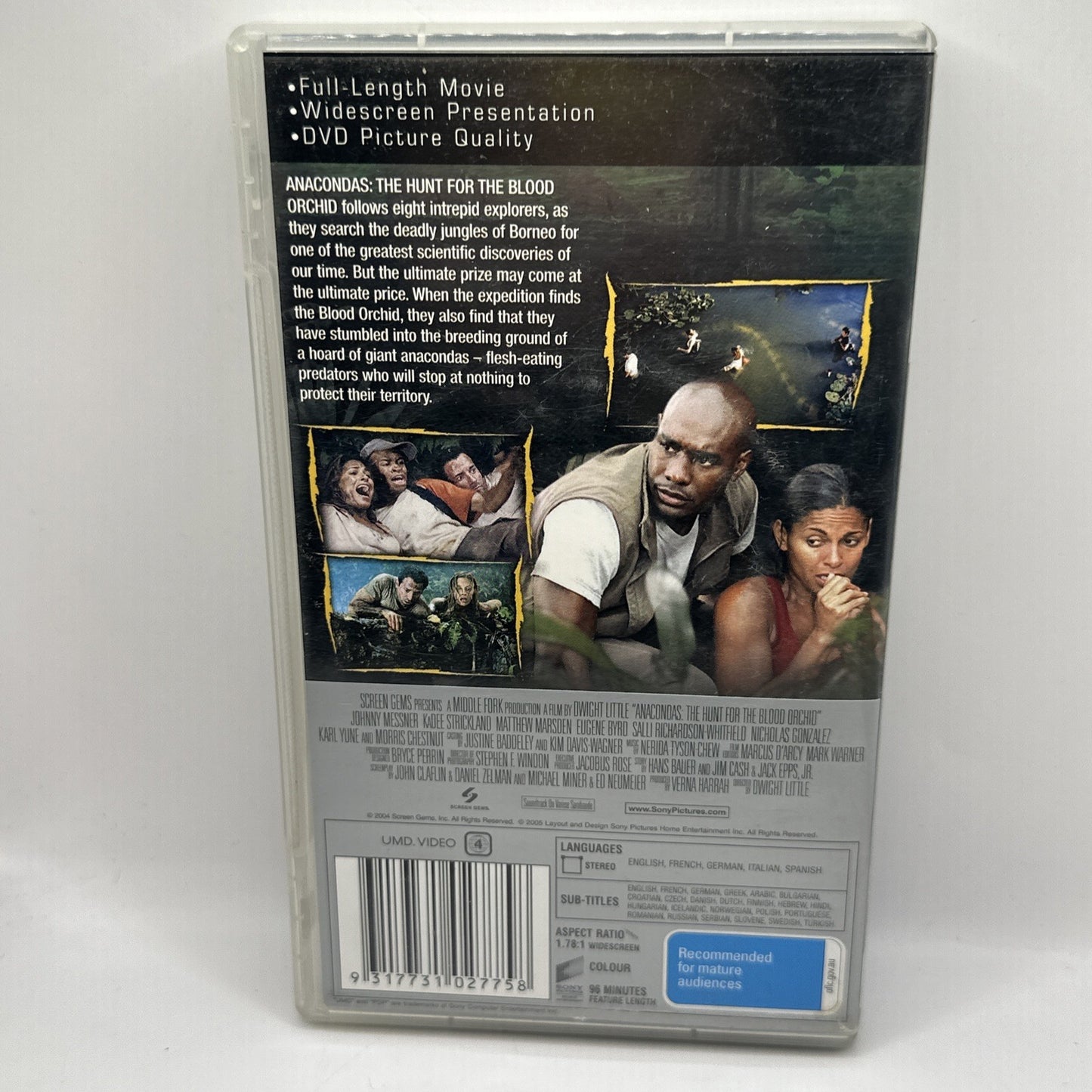 Anacondas: Hunt For The Blood Orchid • Sony PSP PlayStation UMD Video Movie