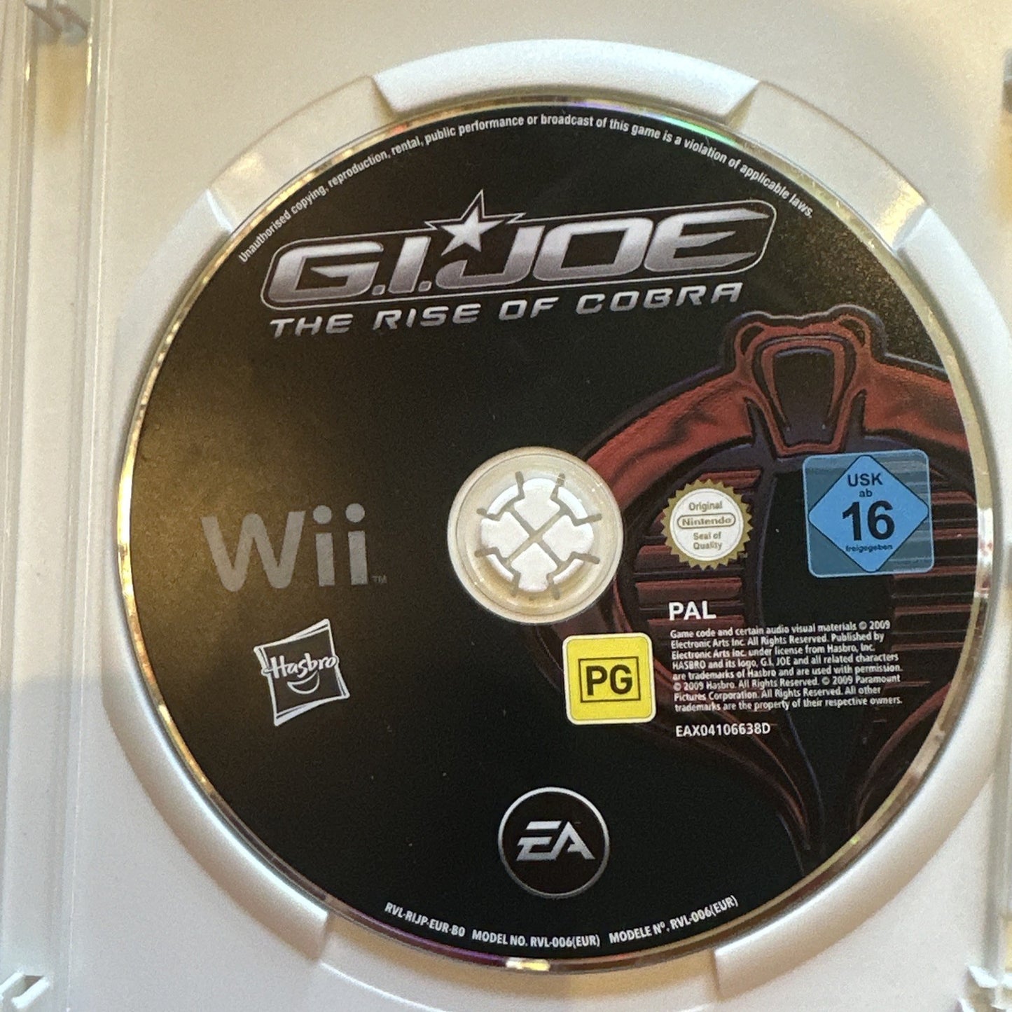 G.I Joe: The Rise Of Cobra • Nintendo Wii Game + Manual (2009) PAL AUS Complete