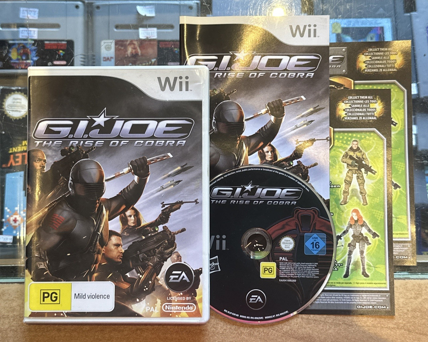 G.I Joe: The Rise Of Cobra • Nintendo Wii Game + Manual (2009) PAL AUS Complete
