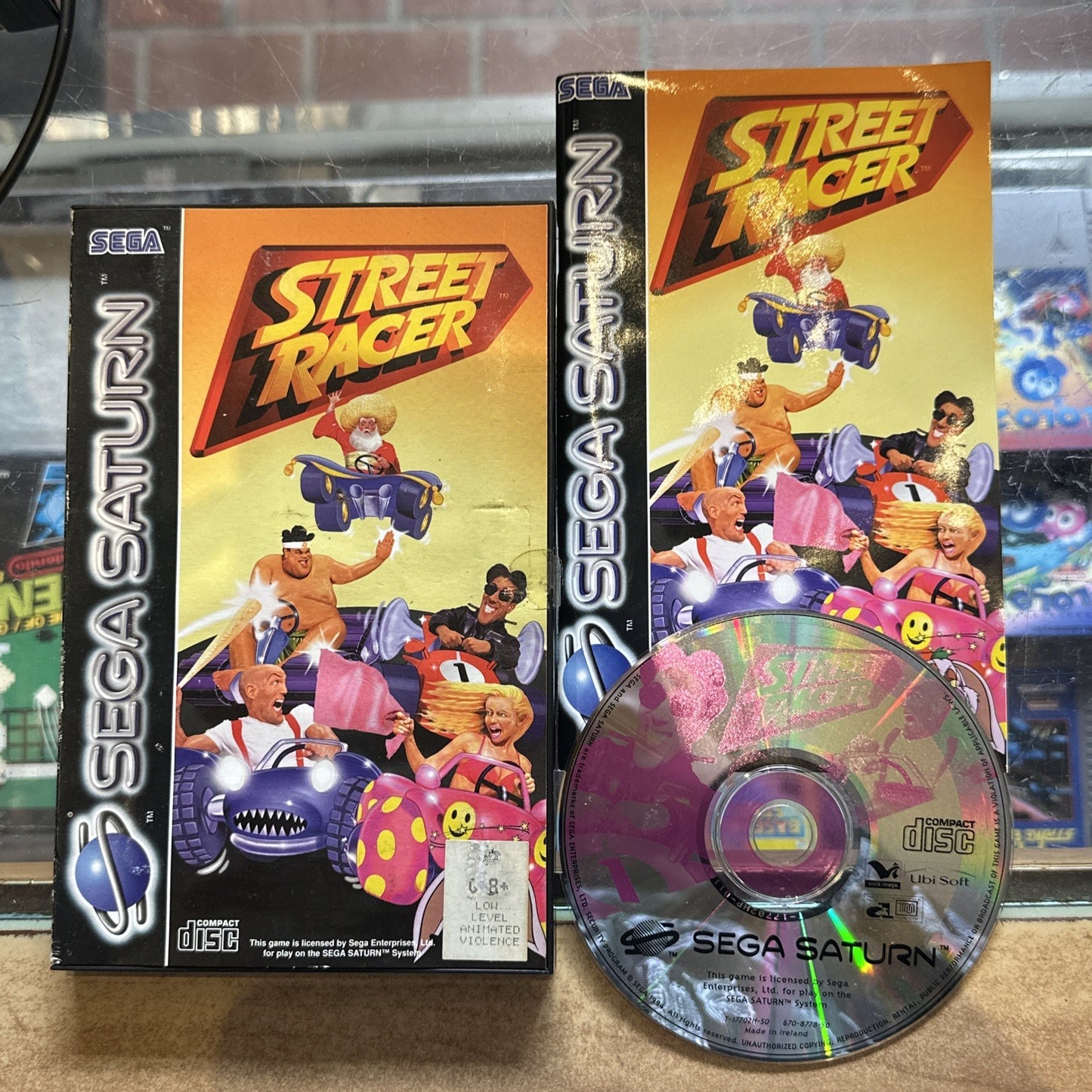 Street Racer • Sega Saturn Game + Manual PAL (1995) Complete CIB • Car Racing
