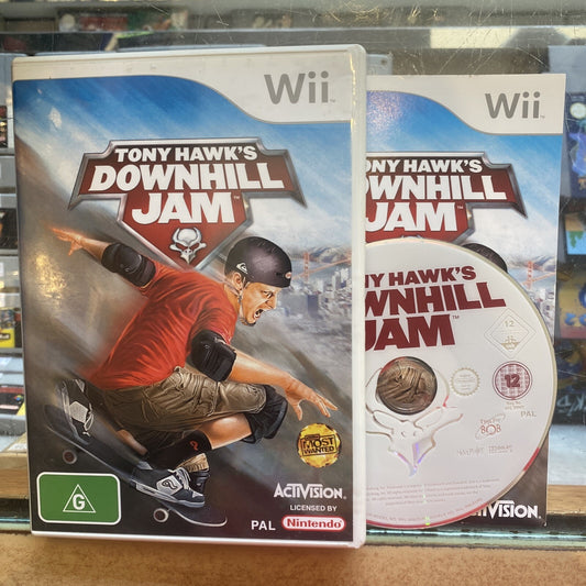 Tony Hawks Downhill Jam Nintendo Wii Game + Manual (2006) Skateboarding Skating