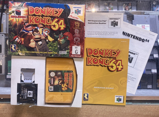 Donkey Kong 64 Nintendo 64 N64 Game In Box + Manual PAL (1999) Boxed VGC!!!