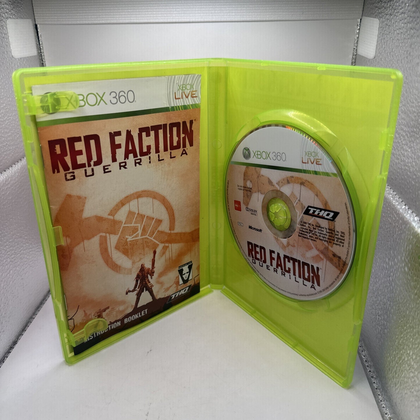 Red Faction: Guerrilla • Xbox 360 Game + Manual (2008) PAL AUS • Complete • THQ