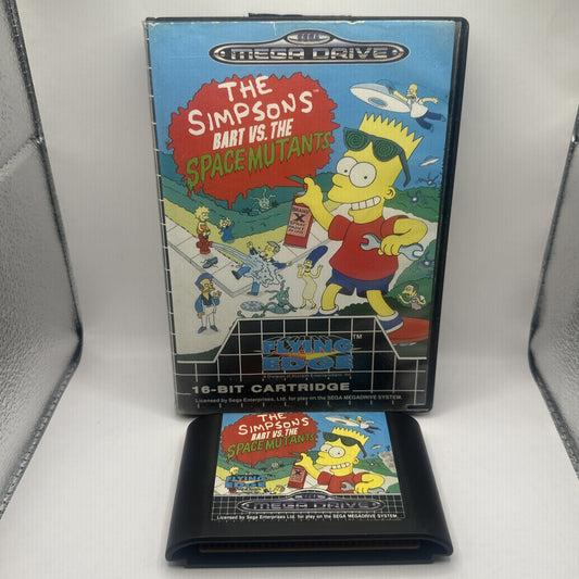 The Simpsons Bart VS The Space Mutants • Sega Mega Drive Game (1992) PAL Acclaim