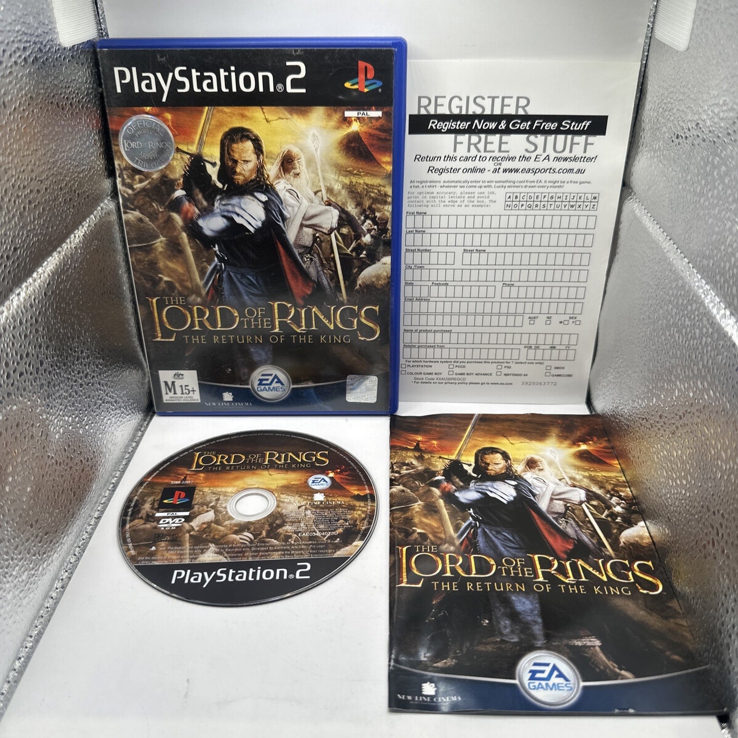 Lord of The Rings: The Return of The King • PlayStation 2 PS2 + Manual • PAL AUS
