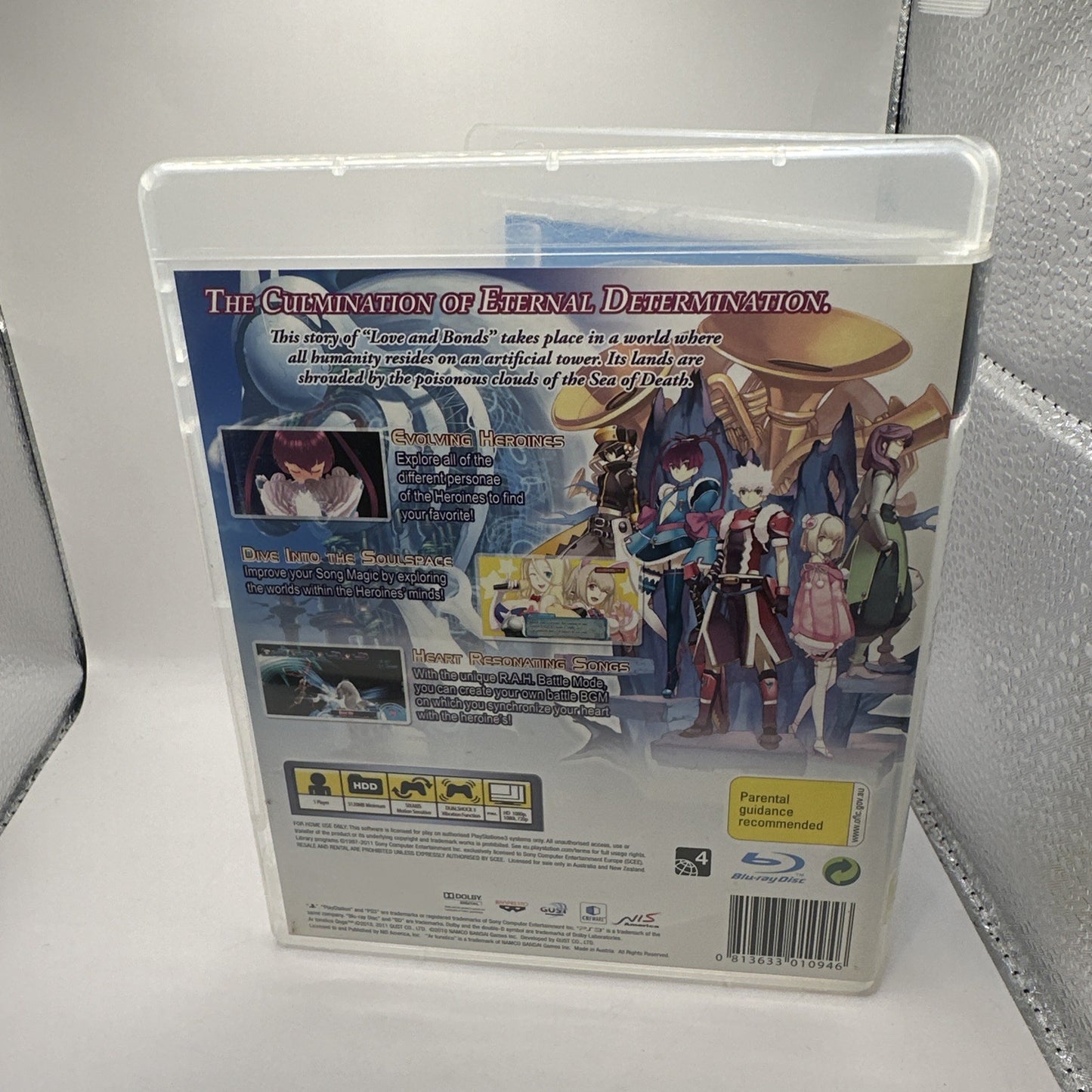 Ar Tonelico Qoga: Knell of Ar Ciel • PlayStation 3 PS3 Game + Manual (2011) AUS