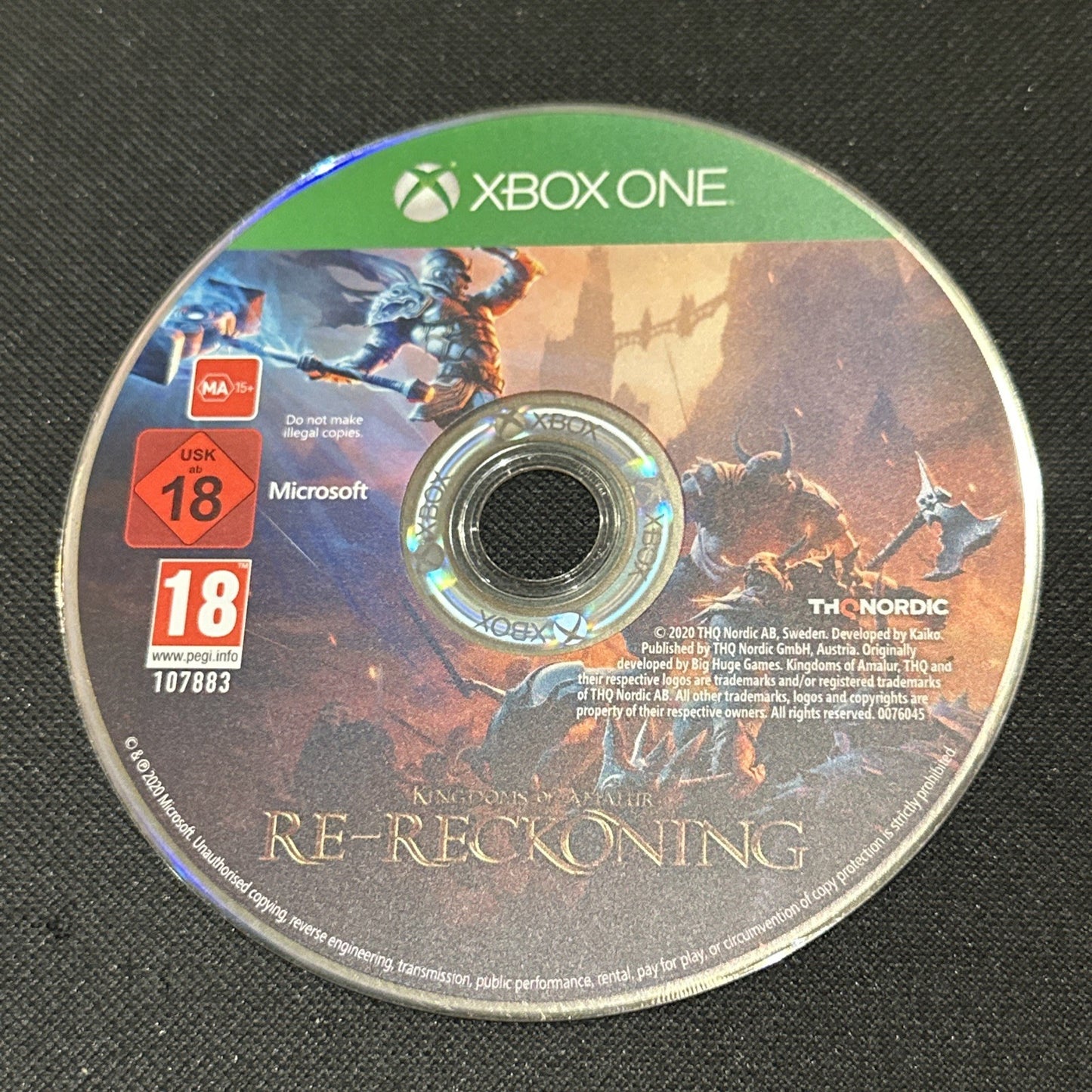 Kingdoms of Amalur Re-Reckoning • Xbox One Game (2020) Disc Only • THQ