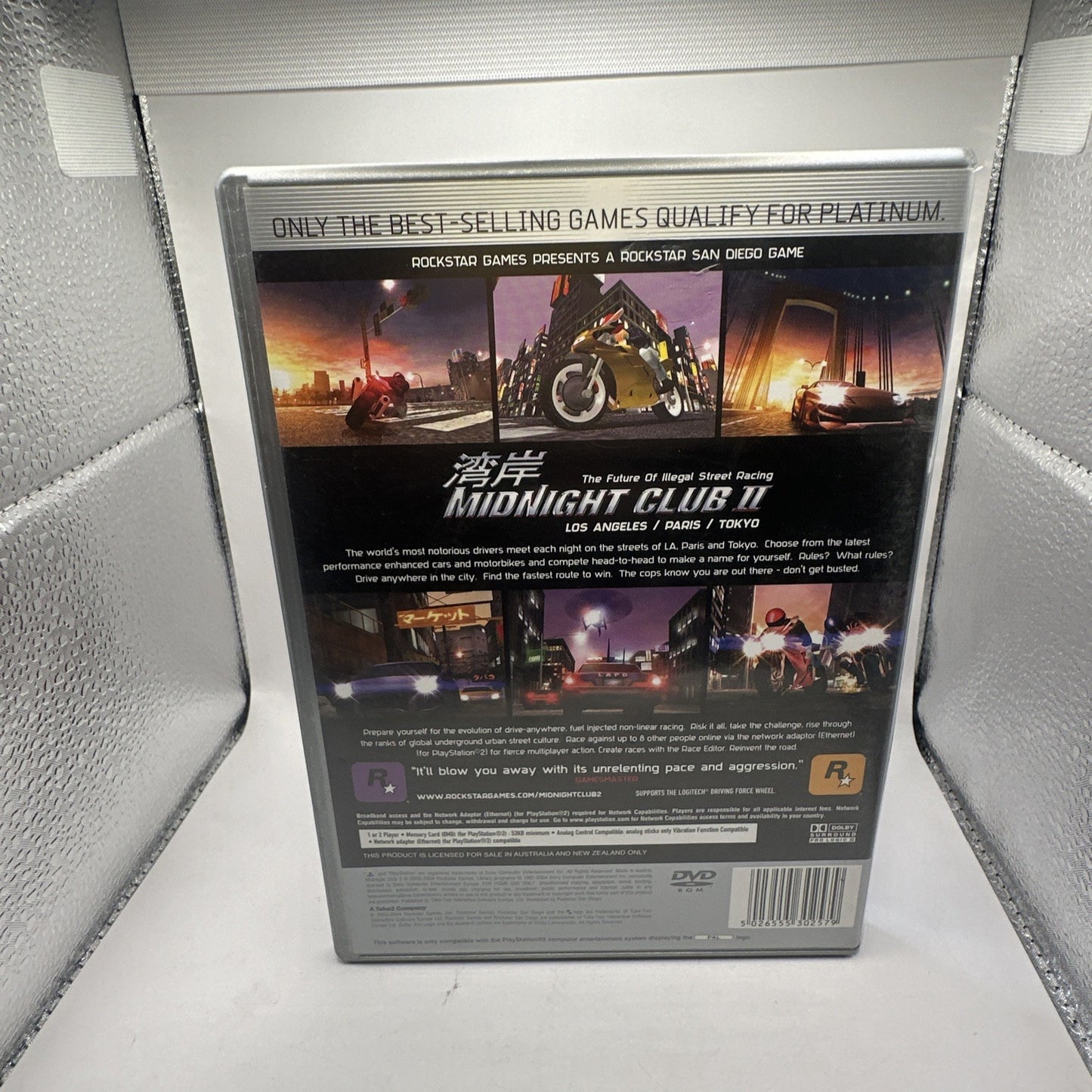 Midnight Club II • PlayStation 2 PS2 Game + Manual (2003) PAL AUS Car Racing CIB