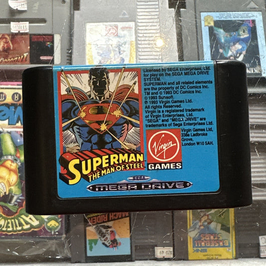 Superman The Man of Steel • SEGA Mega Drive Game (1993) Cartridge Only • PAL