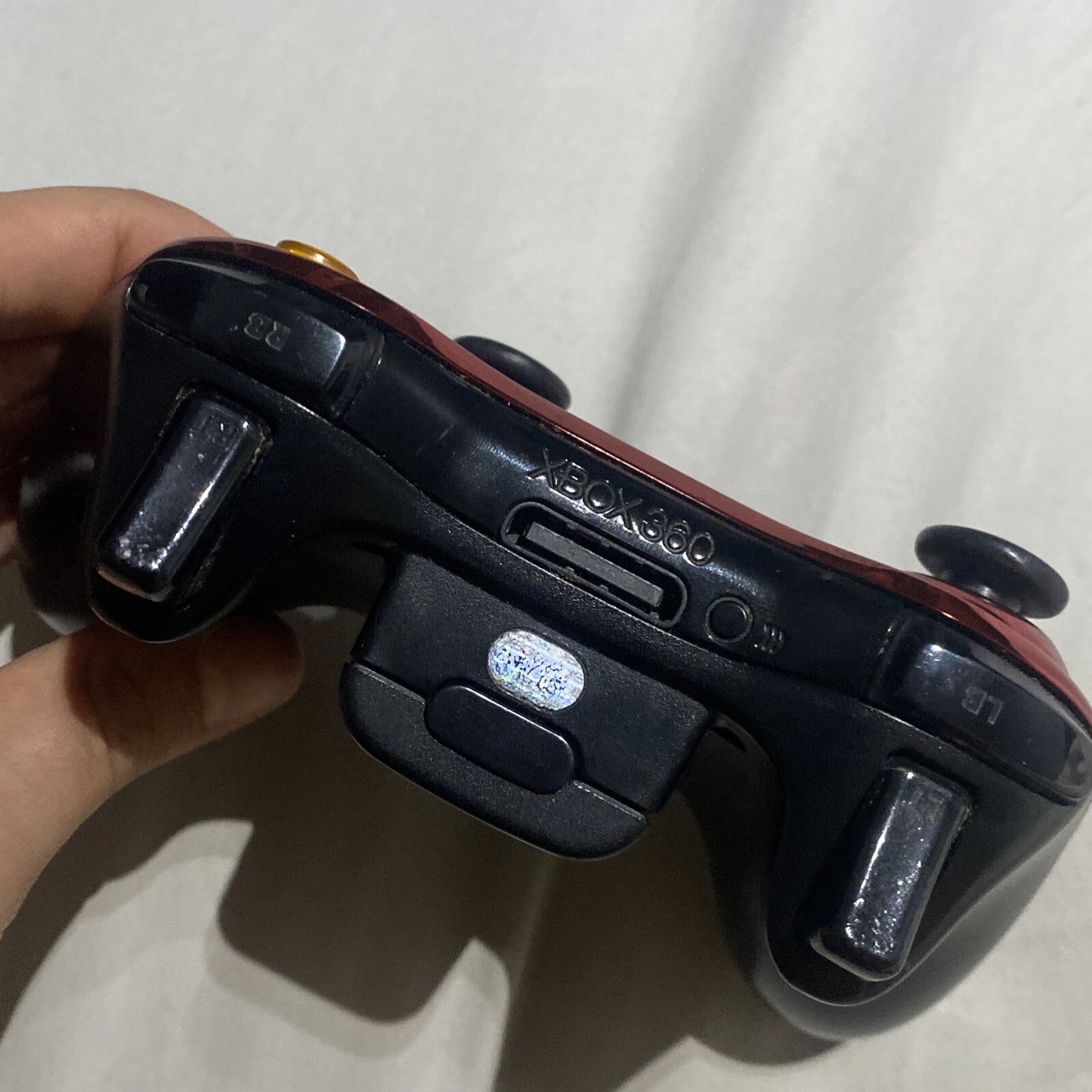 Microsoft Xbox 360 Red Chrome Controller *TESTED/WORKING!* Metallic • GENUINE!