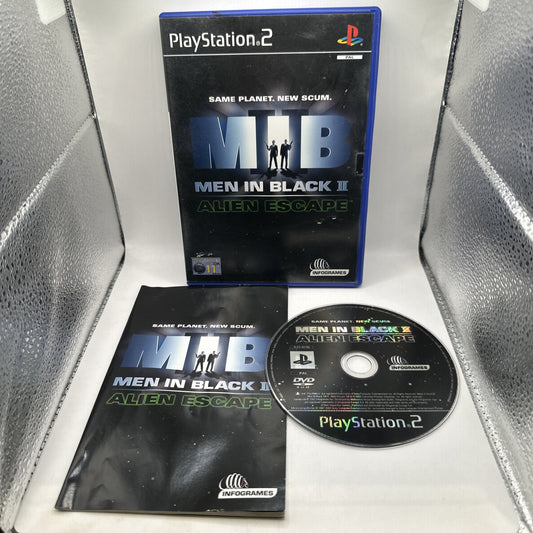 Men In Black II: Alien Escape • PlayStation 2 PS2 Game + Manual (2002) PAL MIB 2