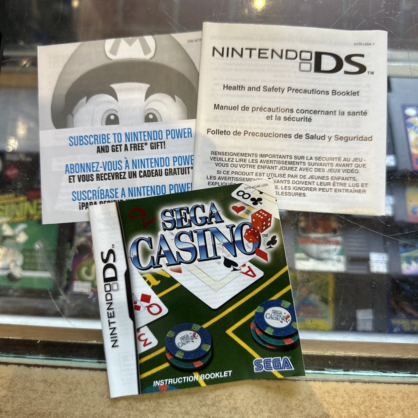 Sega Casino • Nintendo DS Game + Manual (2005) Region Free • Poker, Blackjack