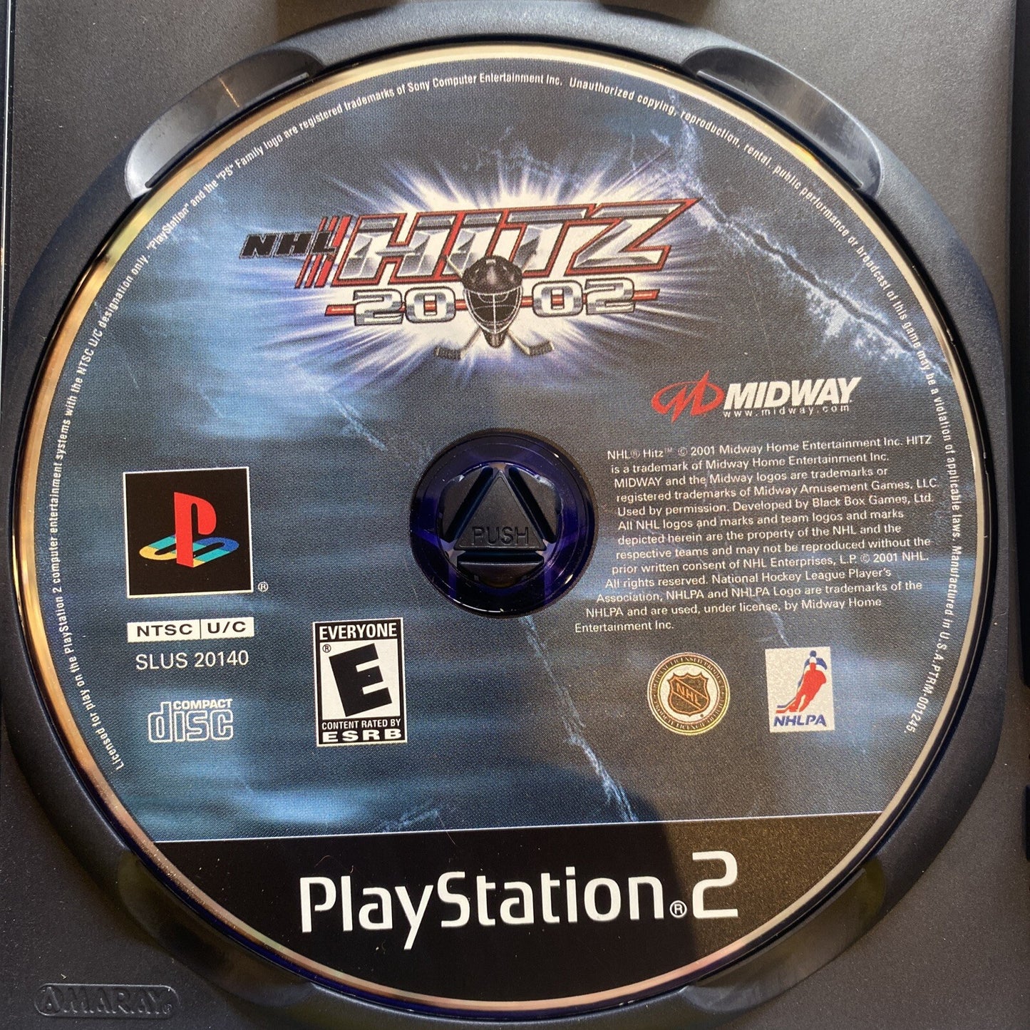 NHL Hitz 2002 PlayStation 2 Game + Manual PS2 Ice Hockey Games 02 NTSC-U/C 2001