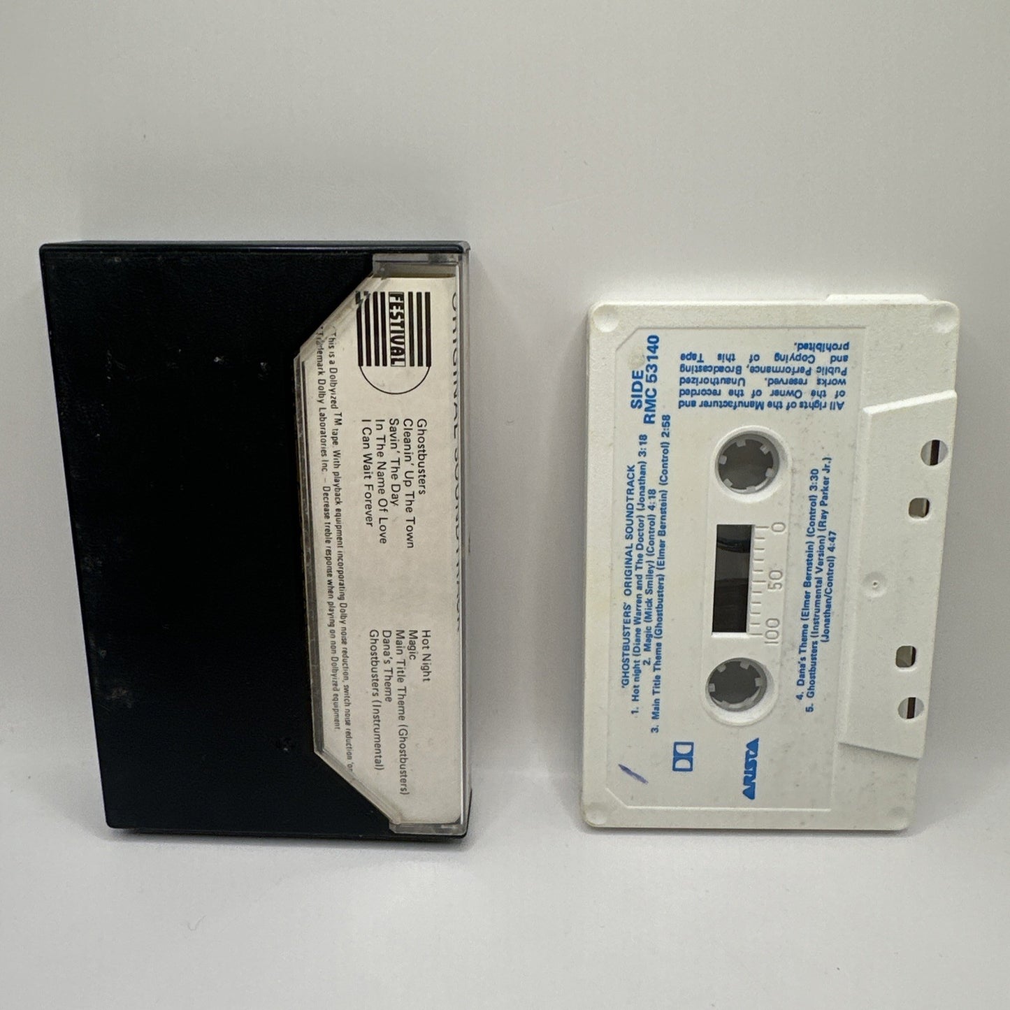 Ghostbusters Original Soundtrack Music Cassette Tape (1984) Arista Records