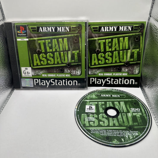 Army Men: Team Assault • Sony PlayStation 1 PS1 + Manual (2001) Complete • 3DO
