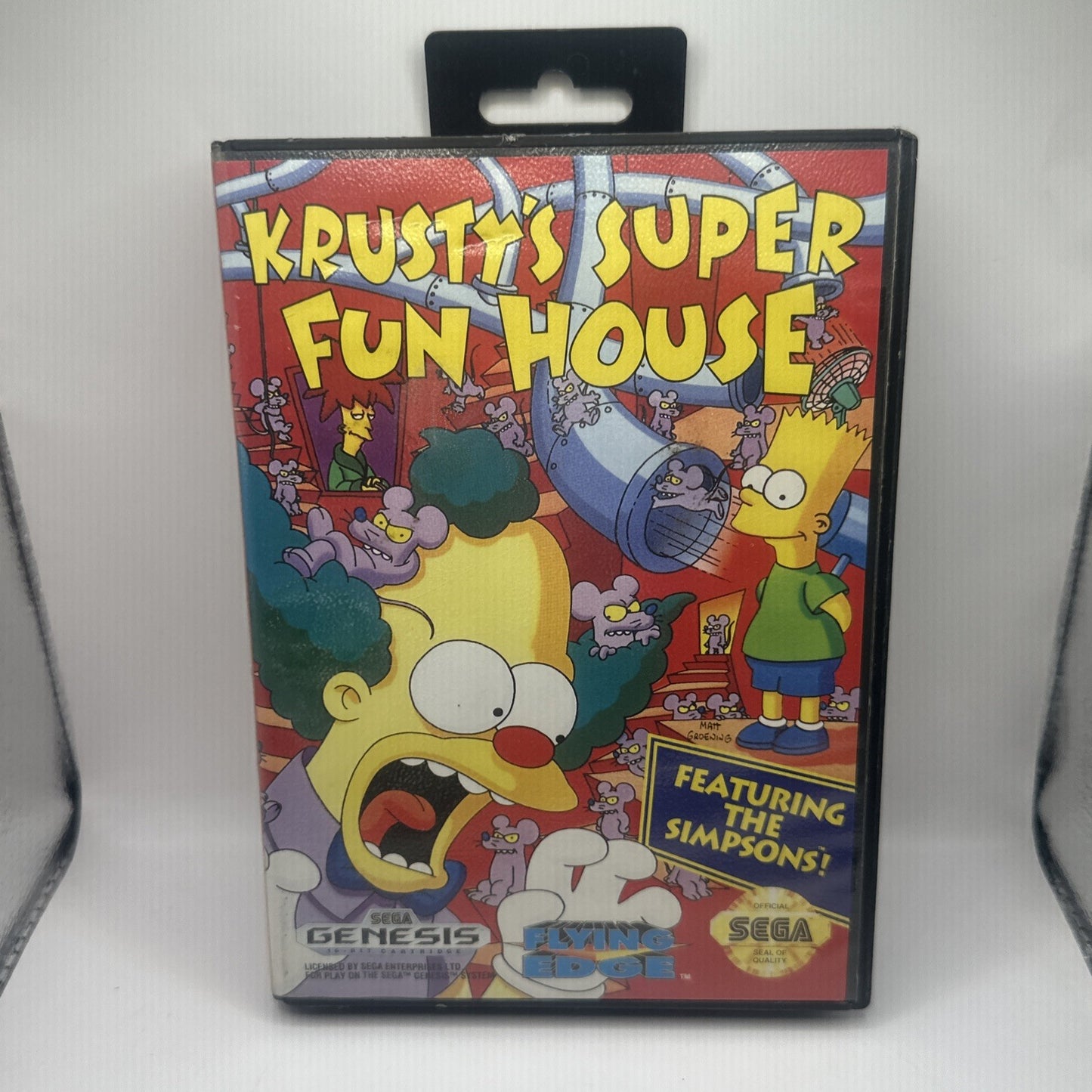 Krusty’s Super Fun House • SEGA Genesis/Mega Drive Game (1992) Acclaim Simpsons