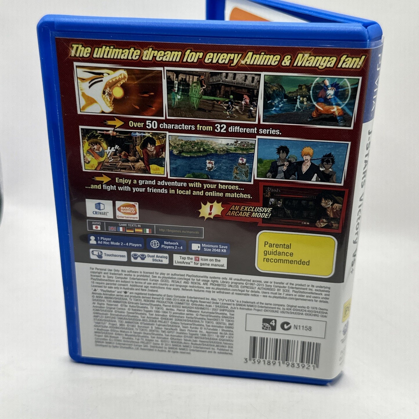 J-Stars Victory VS+ • PS Vita PlayStation Game (2015) Australia Release • Bandai