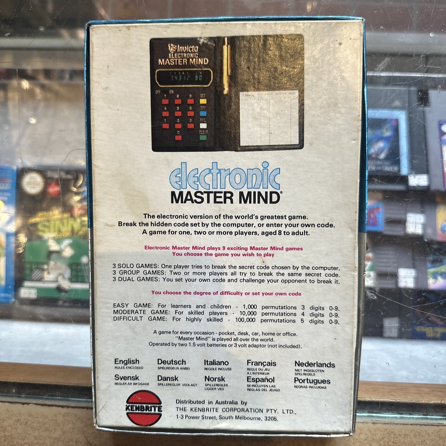 Number Electronic Master By Mind Invicta Games / Kenbrite (1977) TESTED/WORKING!